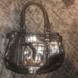 Grey Patterned Purse
